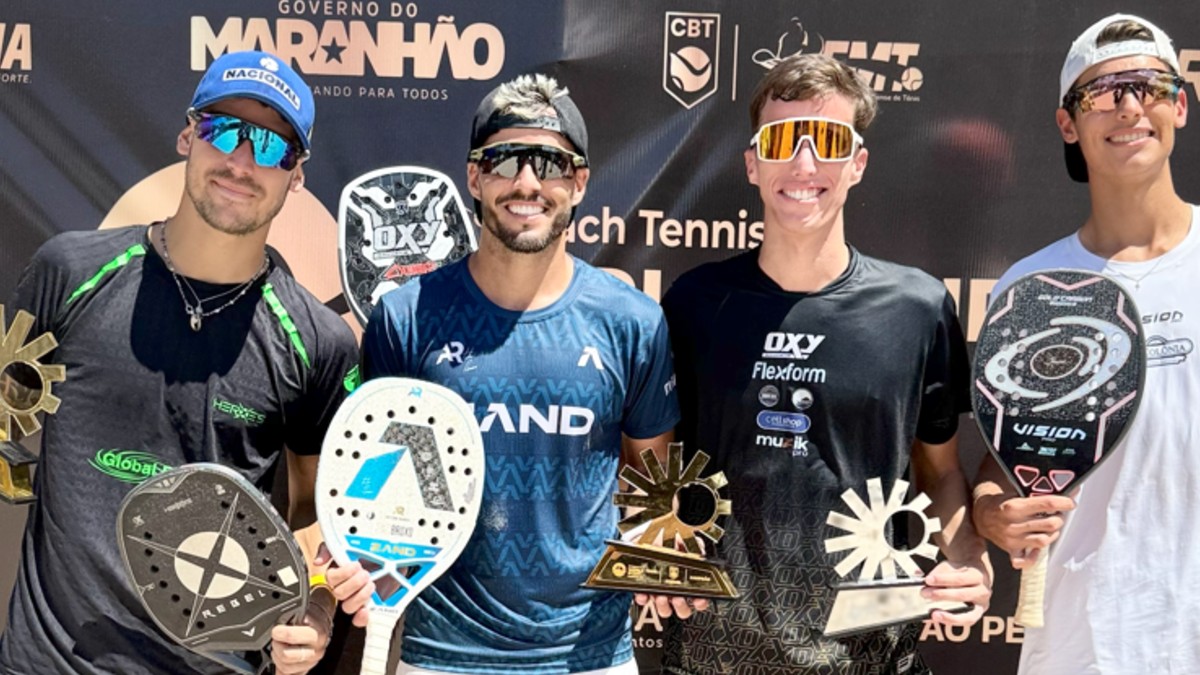 Spoto, Ramos, Amancio e Loch (Crédito: On Beach Tennis)